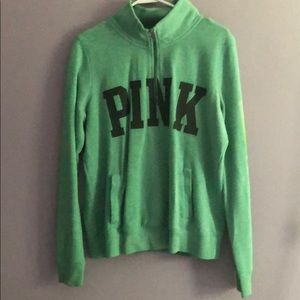pink (victoria secret) green pullover